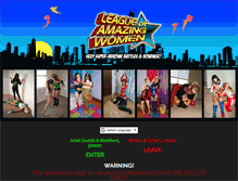 Tablet Screenshot of leagueofamazingwomen.com